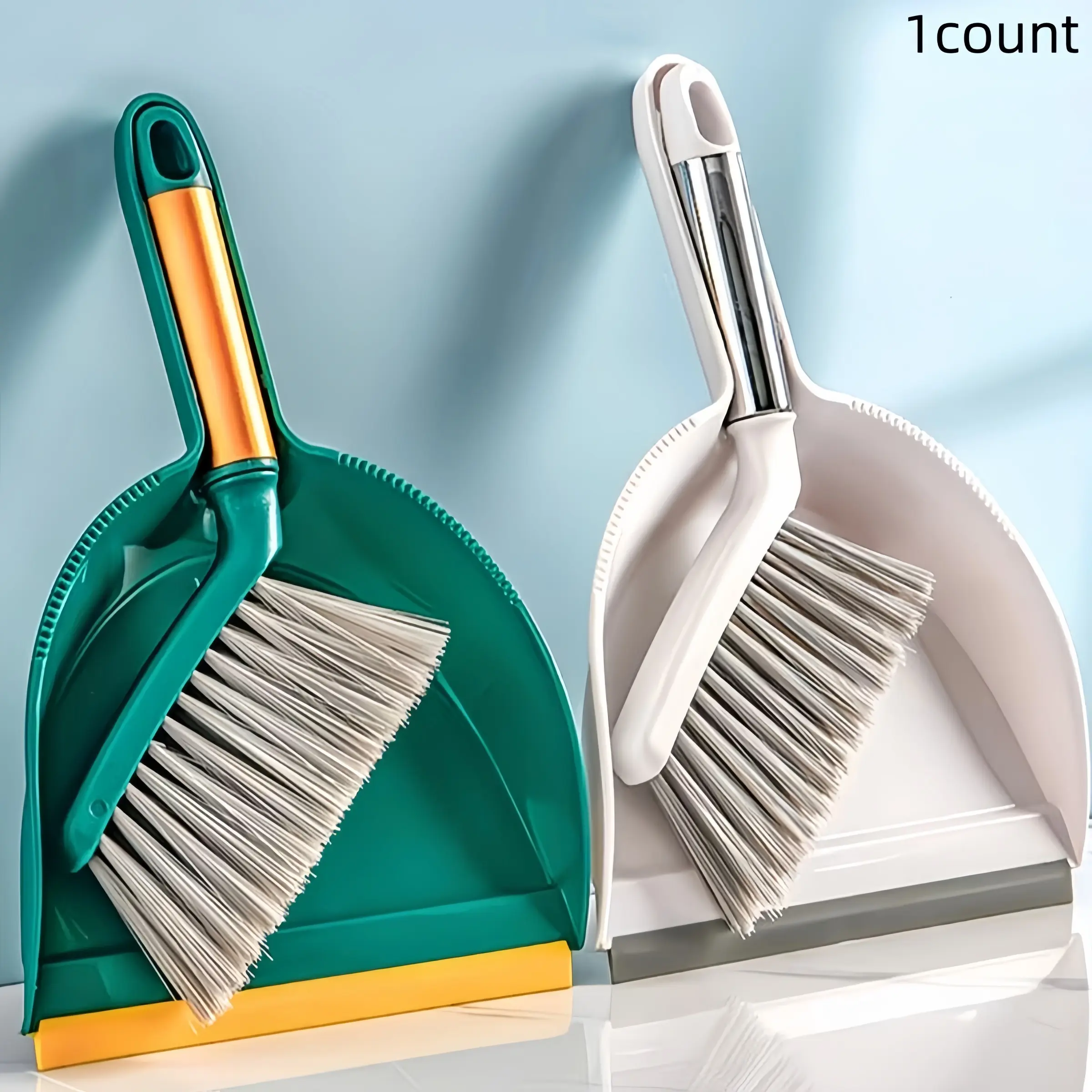 1 set of mini broom and dustpan combination, broom dustpan combo, small cleaning tools for desktop, household keyboard brush with mini broom and dustpan, plastic shovel brush, camping broom and combined cleaning tools.