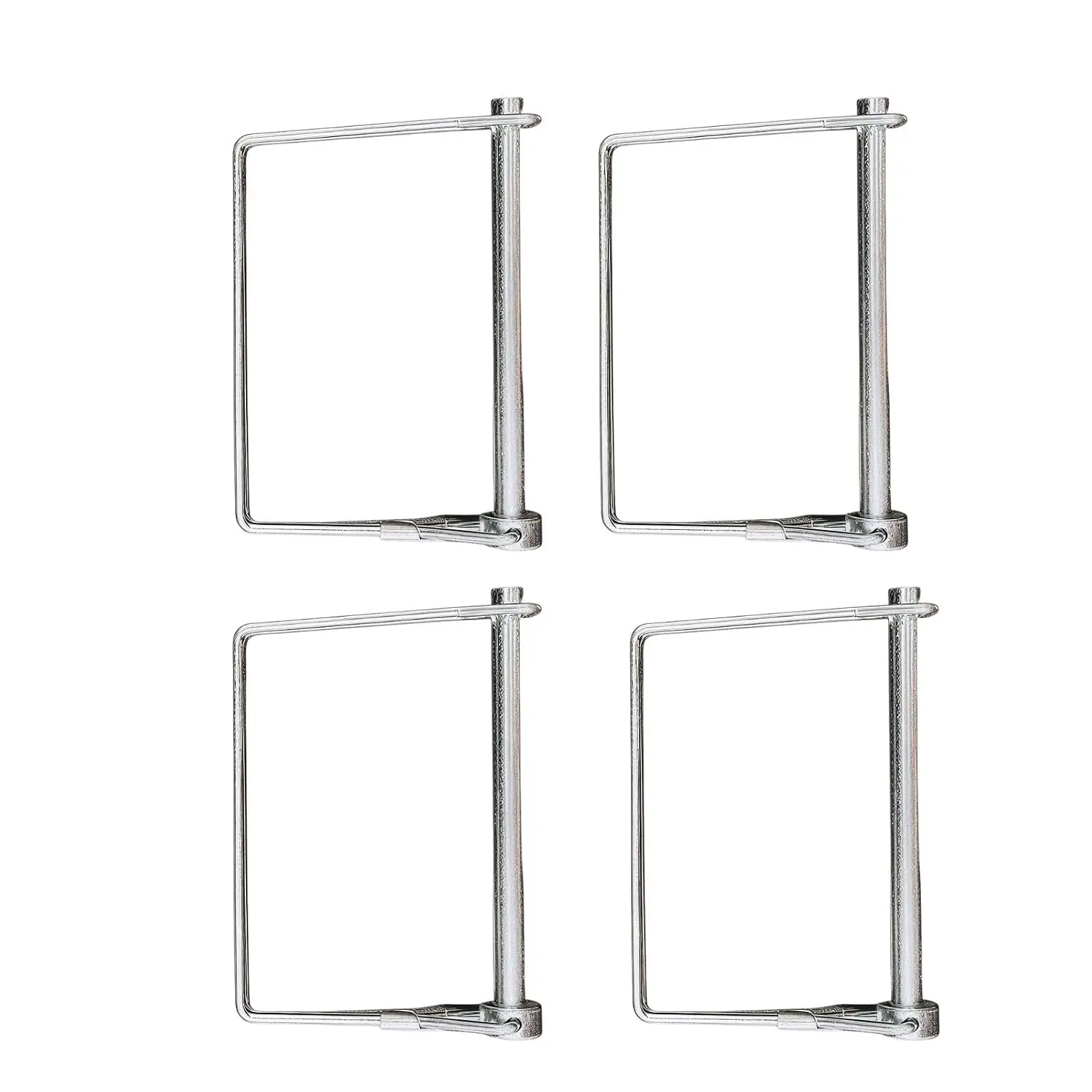 4 Pack  Hitch Pin 1/4x3.38 Inch, Zinc Coated Carbon Steel, Heavy Duty Safety Lock Pin for Boat, RV, Utility , Secure & Durable Connection