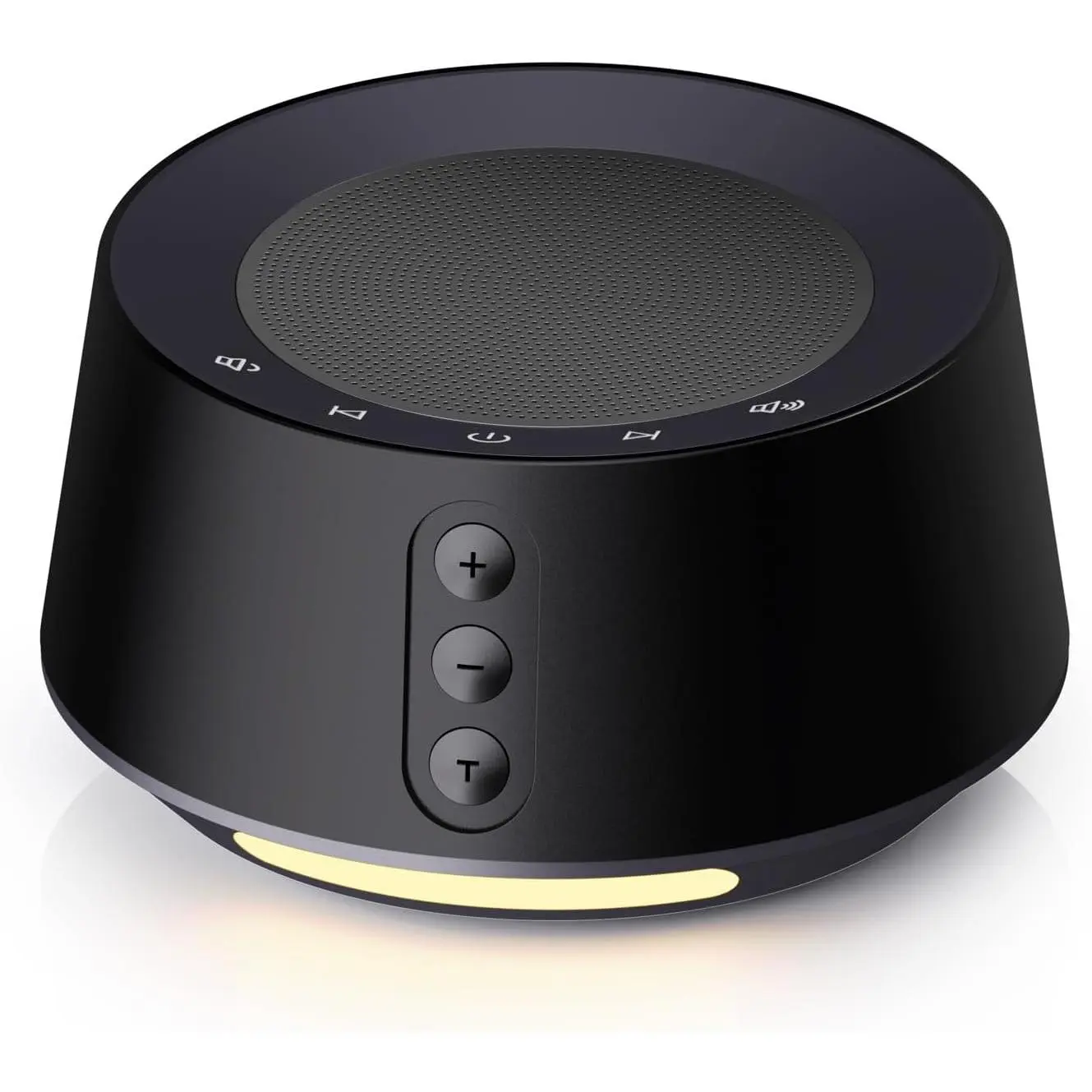 White Noise Machine with Night Light – 20 Soothing Sounds, 10 Color Lights, 5 Timer Settings & Memory Function, Portable Sleep Sound Machine for Baby Nursery, Kids & Adults, Black