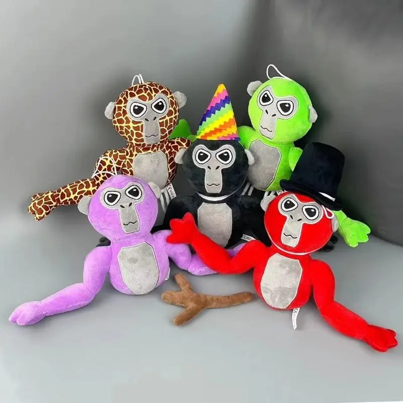 20cm Gorilla Tag Monke Kawaii Aesthetic Gorilla Shaped Stuffed Toy - Unisex Cute Soft Mascot Collectibles, Home Decoration, Birthday Gift for Kids