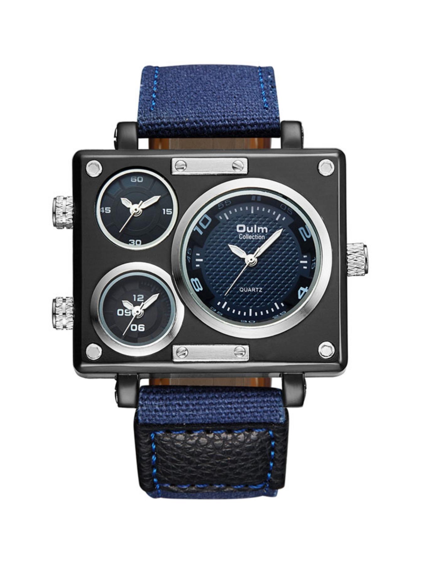 Men's Business Fashion Square Dial Quartz Watch, with Box, 2024 New Style Fashion Multifunction Watch for Party, Trendy All-match & Exquisite Watch for Birthday Gift, Trendy Multifunctional Watch, Business Fashion Watches