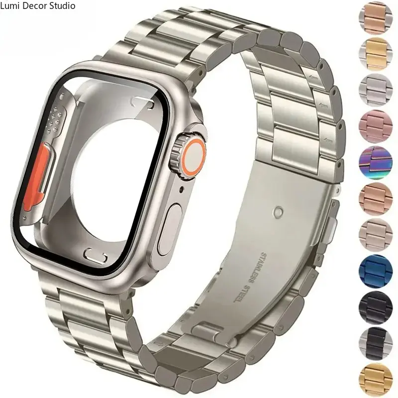 Clear TPU Protective Watch Cover Compatible with Series 11, Ultra and SE Models, Full Coverage Case Featuring Built In Screen Protection