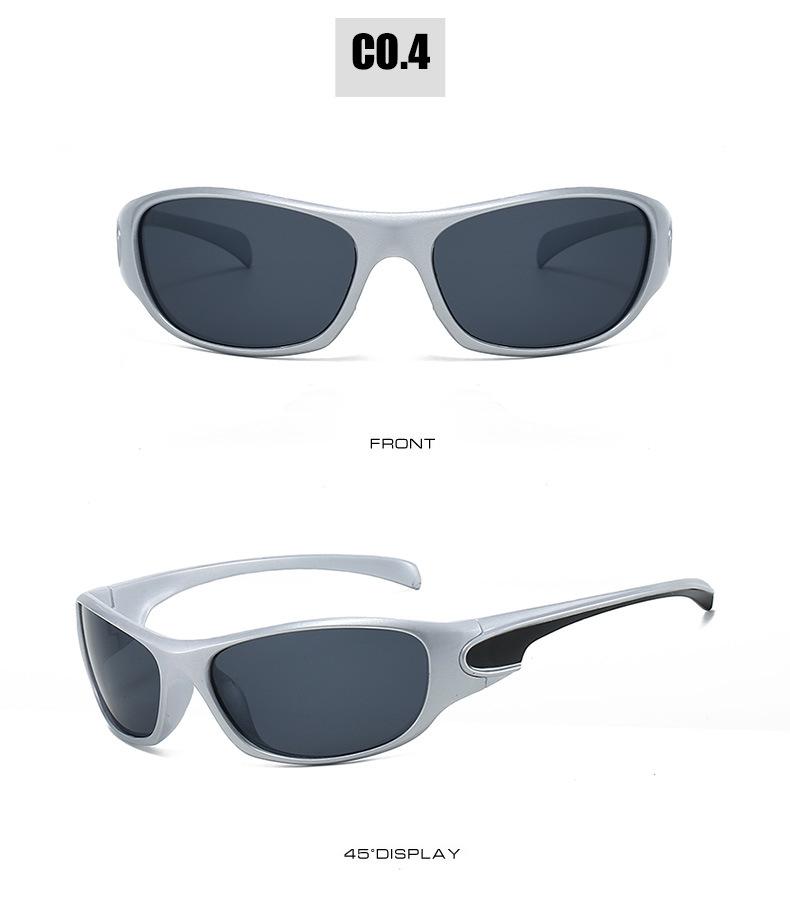 Vintage Unisex Y2K Green Translucent Sports Wrap Sunglasses Festival Outdoor Trendy Protective Eyewear Lightweight Durable Stylish Frames