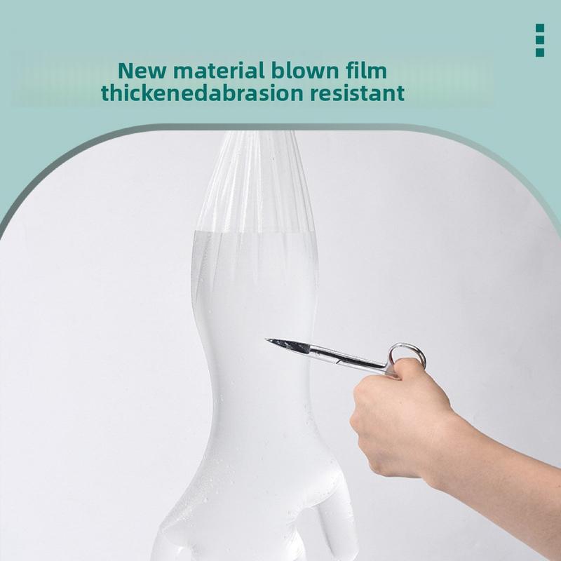 Disposable Extended Gloves Thickened CPE Arm Protection Food Grade Household Dishwashing Waterproof Non-Slip 60cm Household Gloves