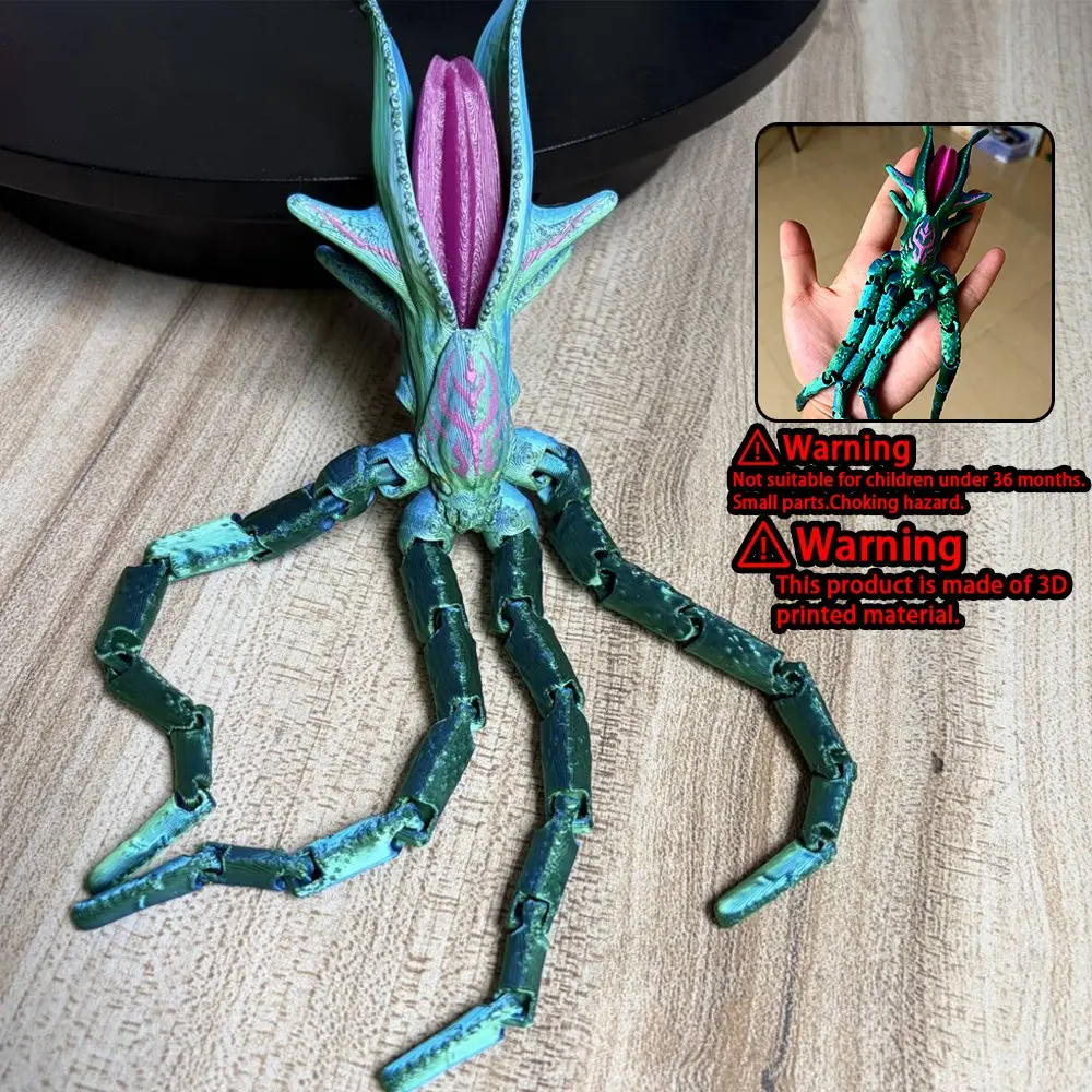 2026 Creative 3D Printed Bloop Sea Monster Action Figure, Leviathan Sea Eater Bloop El Gran Maja, Abstract Desktop Decoration Kit Figurine, Creative Desktop Ornament, Figurines Decor