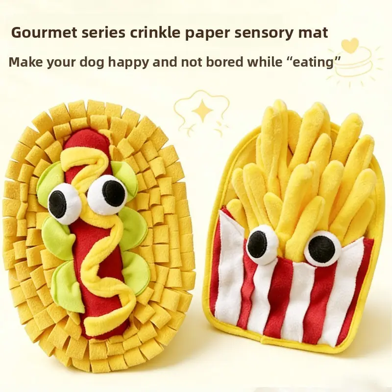 Pet Snuffle Mat for Dogs, Small Dog Slow Feeder Anti-Choking Training Pad, Hidden Food Toy, Cat Meal Mat, Christmas Halloween Gift