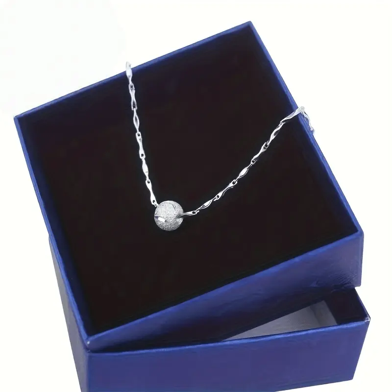 Women's Silver-Plated Collarbone Pendant Necklace - Simple Fashionable Style, Ideal Valentine's Day Gift, Suitable for Daily Wear jewelry