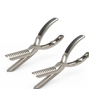 2pcs and 1PCS BBQ Rib , Rib Membrane Remover Stainless Steel Tool Kit, with Arc Clamp & Non-Slip Grip, Ergonomic Design for Easy Membrane Removal, Dishwasher Safe BBQ Accessories-YY1 Kitchen