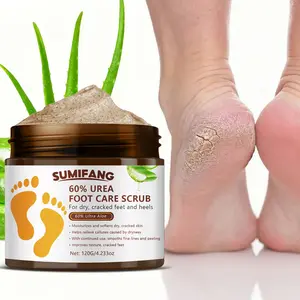 120g 60% Urea Foot Care Exfoliating Cream, Smooths Rough Feet, Deep Moisturizing, Softens Calluses, Reduces Rough Texture