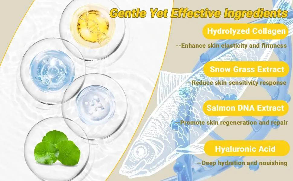 Salmon DNA Ampoule Microneedling Serum Anti-Wrinkle & Scar Removal for Face and Body 35ml Skin Repair Enhance Barrier Function Anti-Aging Fine Lines Firming Deep Hydration Collagen Bio Peptides care complex Salmon DNA Ampoule Microneedling Serum Anti-Wrinkle & Scar Removal for Face and Body 35ml Skin Repair Enhance Barrier Function Anti-Aging Fine Lines Firming Deep Hydration Collagen Bio Peptides care complex