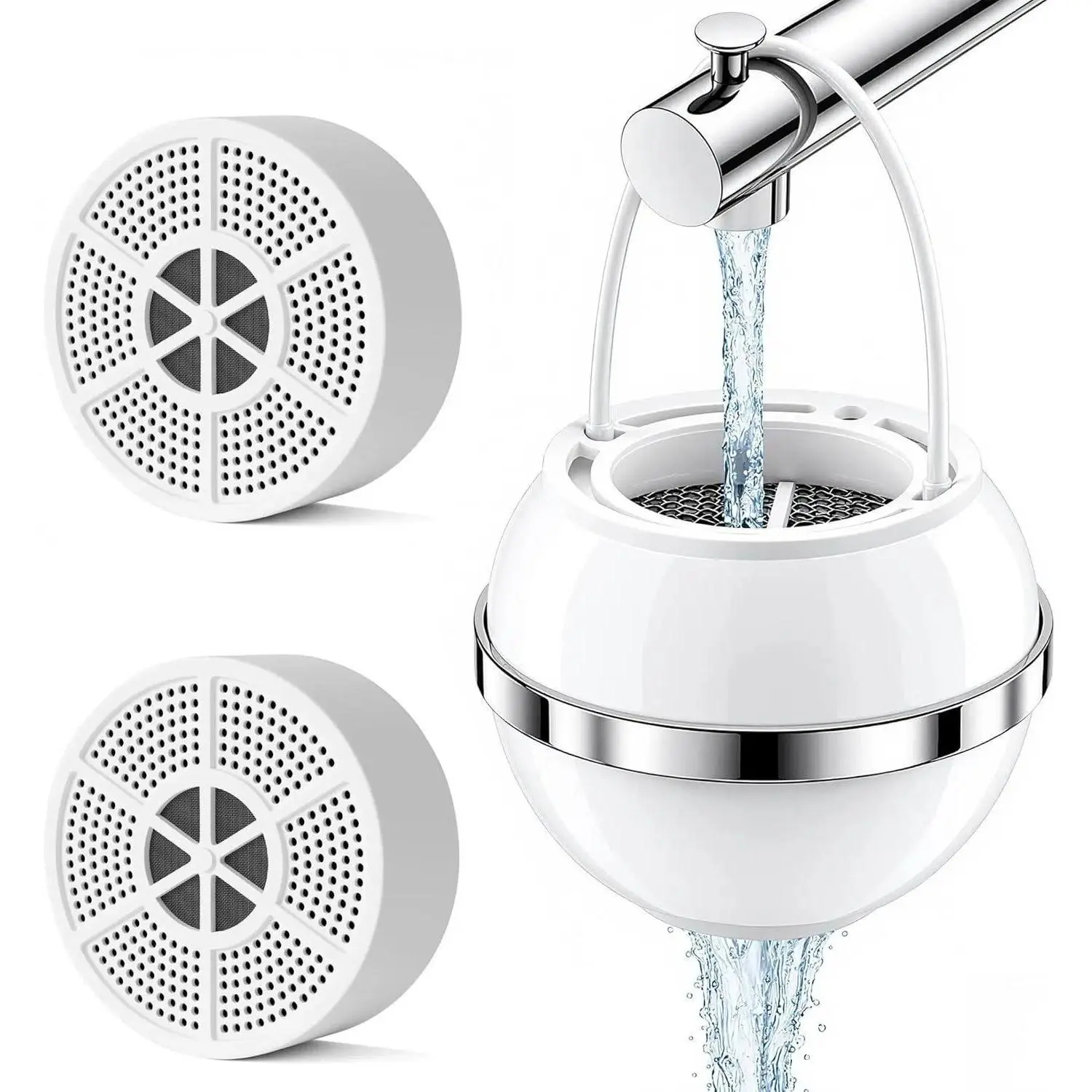 Bath Filter For Tub,10-Stage Tub Water Filter | Remove Chlorine & Impurities, Nailsrtable & Lightweight Design for All FaucetsBathroom Must-Have!  - Softens Hard Water & Protects Sensitive Skin