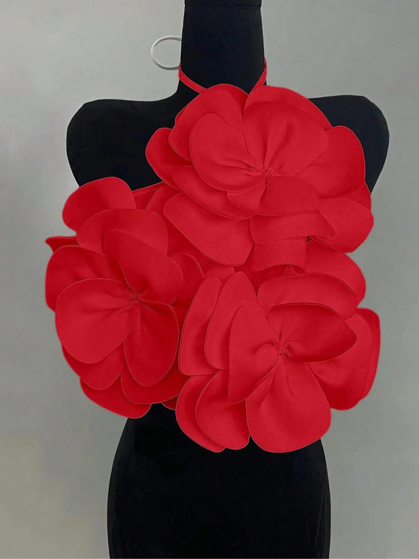 Women's Floral Halter Top, Elegant Flower Design, Perfect for Casual Wear, Comfortable, Slim Fit & Stylish, Ideal for Daily, Chic
