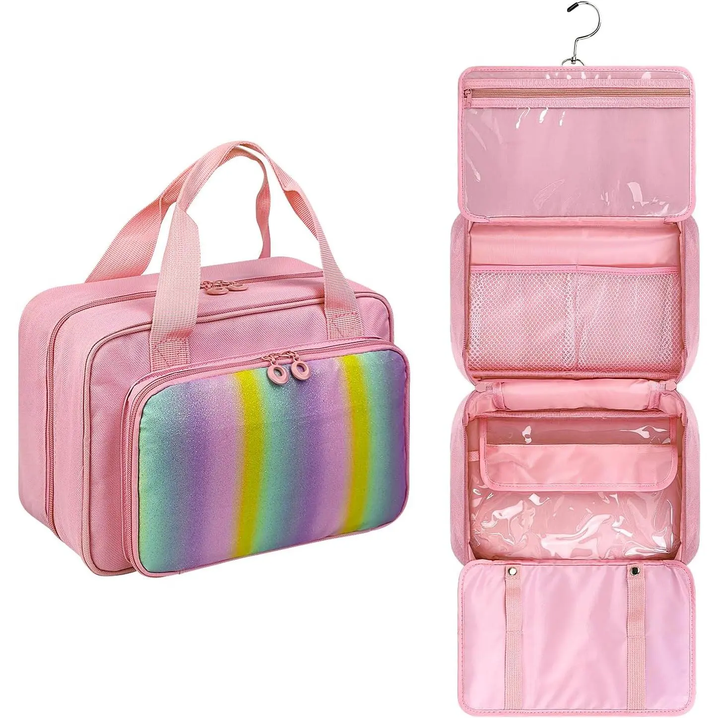 Hair Accessories Organizer for Girls,  |  organizer with multiple pockets. Holds hair clips, bows, headbands, scrunchies & ties. Compact for travel.