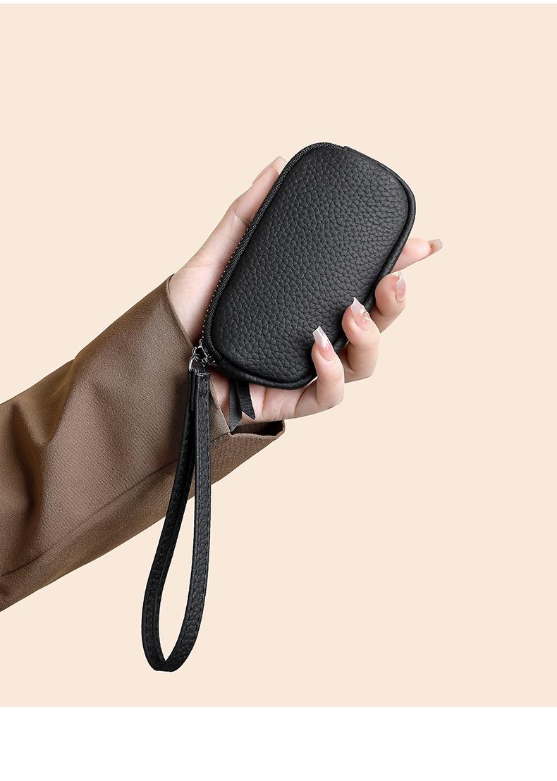 Mini Handheld Clutch for Women Double Zipper Coin Purse with Multiple Card Slots Small Portable Wallet for Coins Cash & Essentials Everyday Use