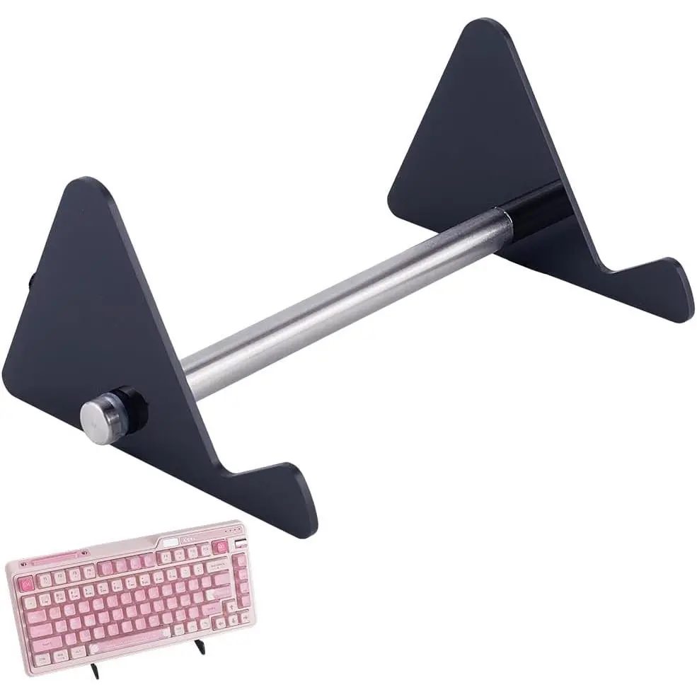 Keyboard Display Stand 1-Tier Portable Keyboard Display Shelf Black Display Keyboard Holder Removable Keyboard Storage Holder for  Office Study