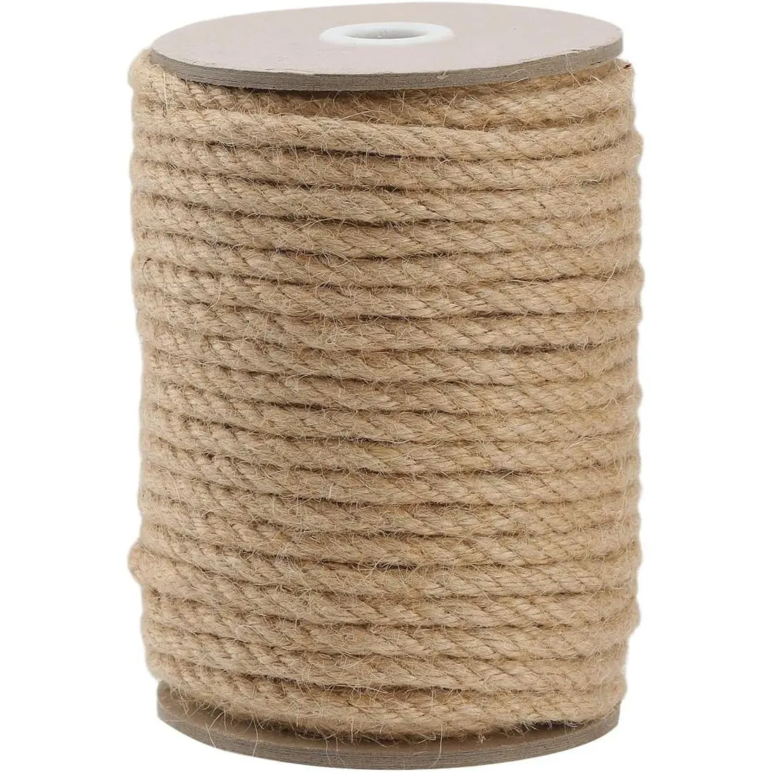 Jute Rope 8MM x 100FT Heavy Duty and Thick Twine Rope for Crafts Projects Gardening Bundling  Scratcher   Tree  Wrapping  Christmas Decoration (Brown 8mm* 100ft)
