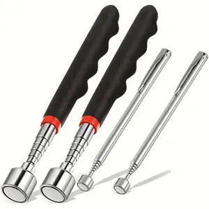 Three-In-One Stainless Steel Magnetic Tool, Manual Iron Rod, 10 Scenarios, Ideal for Hard-To-Reach Areas, Battery-Free, Car & Building Repair