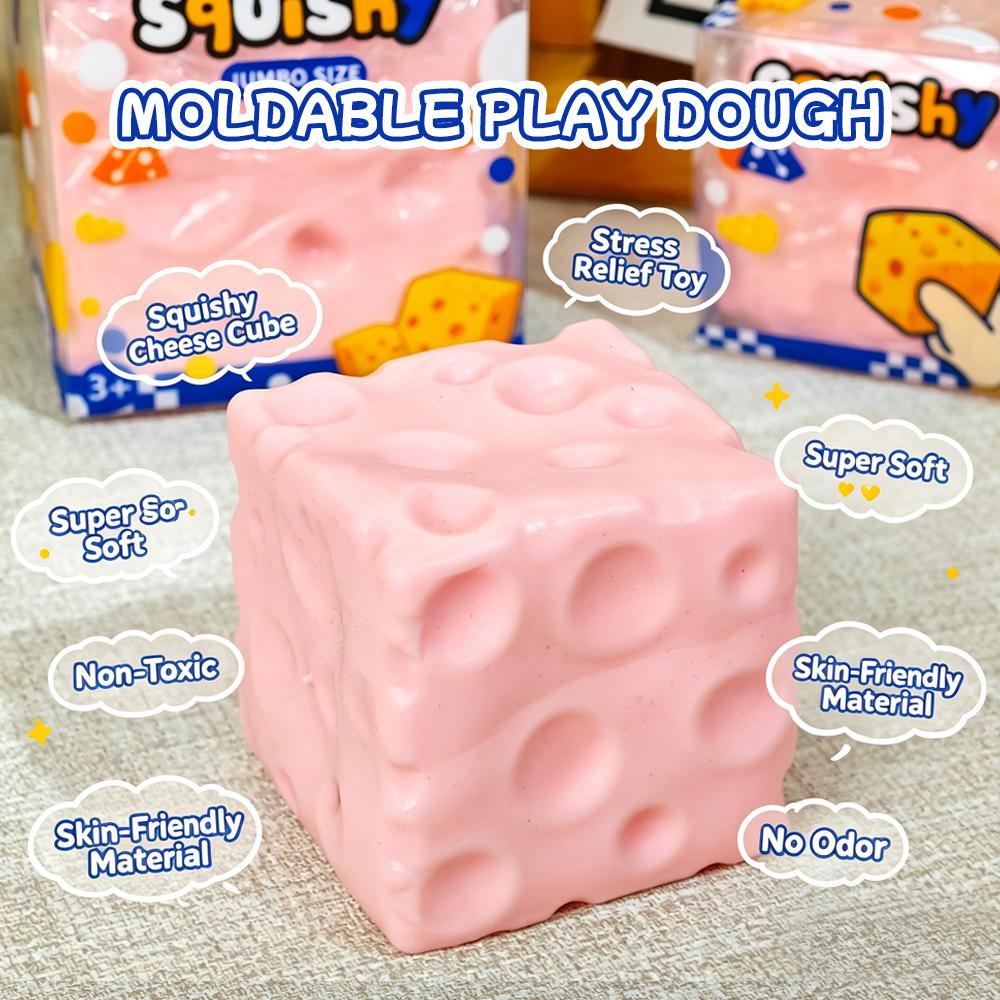 Cheese Cube Squishy Moldable Soft Fidget Toy Lover Squishy Ball ASMR Stress Ball Non-Rebound And Slow Rebound Fidget Toy Creative Desk Toy Holiday Gift Exchange Party Favor Novelty Sensory Play Toy For Kids Teens Adults Cheese Cube Squishy Moldable Soft Fidget Toy Lover Squishy Ball ASMR Stress Ball Non-Rebound And Slow Rebound Fidget Toy Creative Desk Toy Holiday Gift Exchange Party Favor Novelty Sensory Play Toy For Kids Teens Adults
