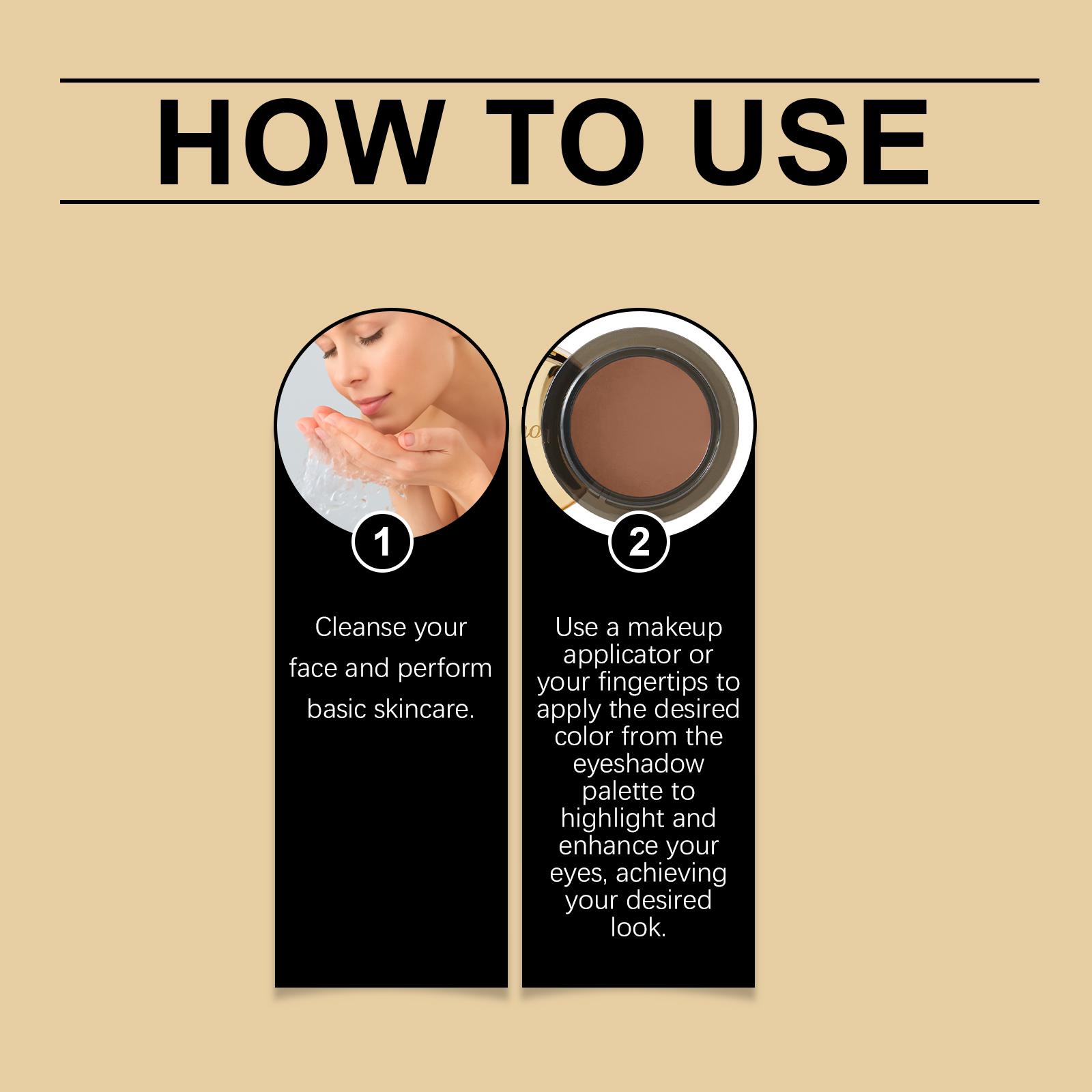 Matte Single-Color Eyeshadow (Midcentury), Natural Color Display, Not Easy To Smudge, Portable For Touch-Up Eyeshadow