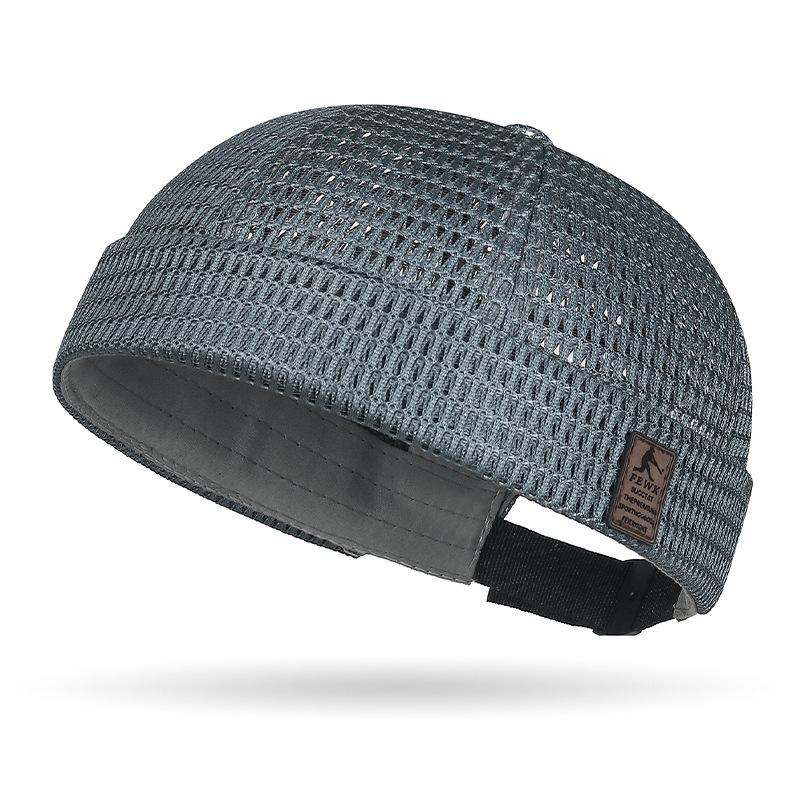 1/2 Pack Men's Breathable Brimless Hat - Mesh Cooling Skull Cap Docker Beanie for Outdoors