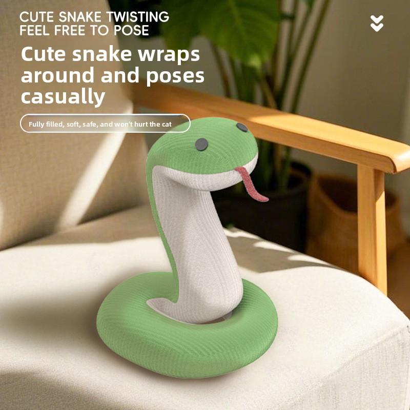 Directly supplied snake toy, realistic cat teaser, self-entertaining new model, simulated pet toy electric dog ball interactive for rope high-tech companion dog treat dispenser large enrichment Puzzle Feeder Toy Chewing birthday gift durable chew frozen