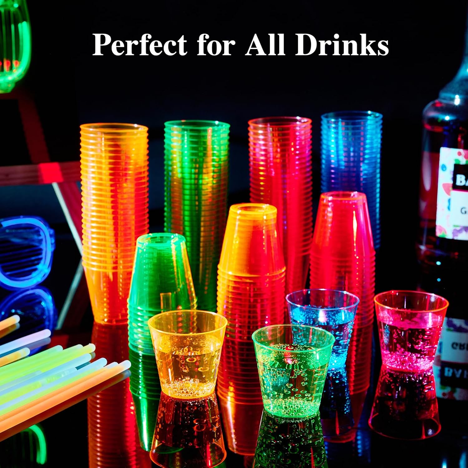 BASIC SUPPLY 300Pack 1 Oz Plastic Shot Glasses Set, Neon Party Mini Shot Glasses Bulk, Durable and , Small Disposable Plastic Cups for , , and More BASIC SUPPLY 300Pack 1 Oz Plastic Shot Glasses Set, Neon Party Mini Shot Glasses Bulk, Durable and , Small Disposable Plastic Cups for , , and More