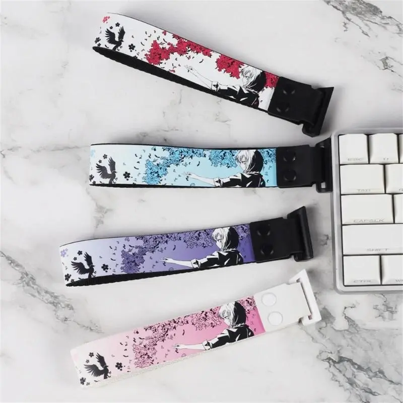 K43B Stylish Keyboard Strap Keyboard Lanyard Slings With Topographic Design Lightweight And Adhesive Strap For All Users