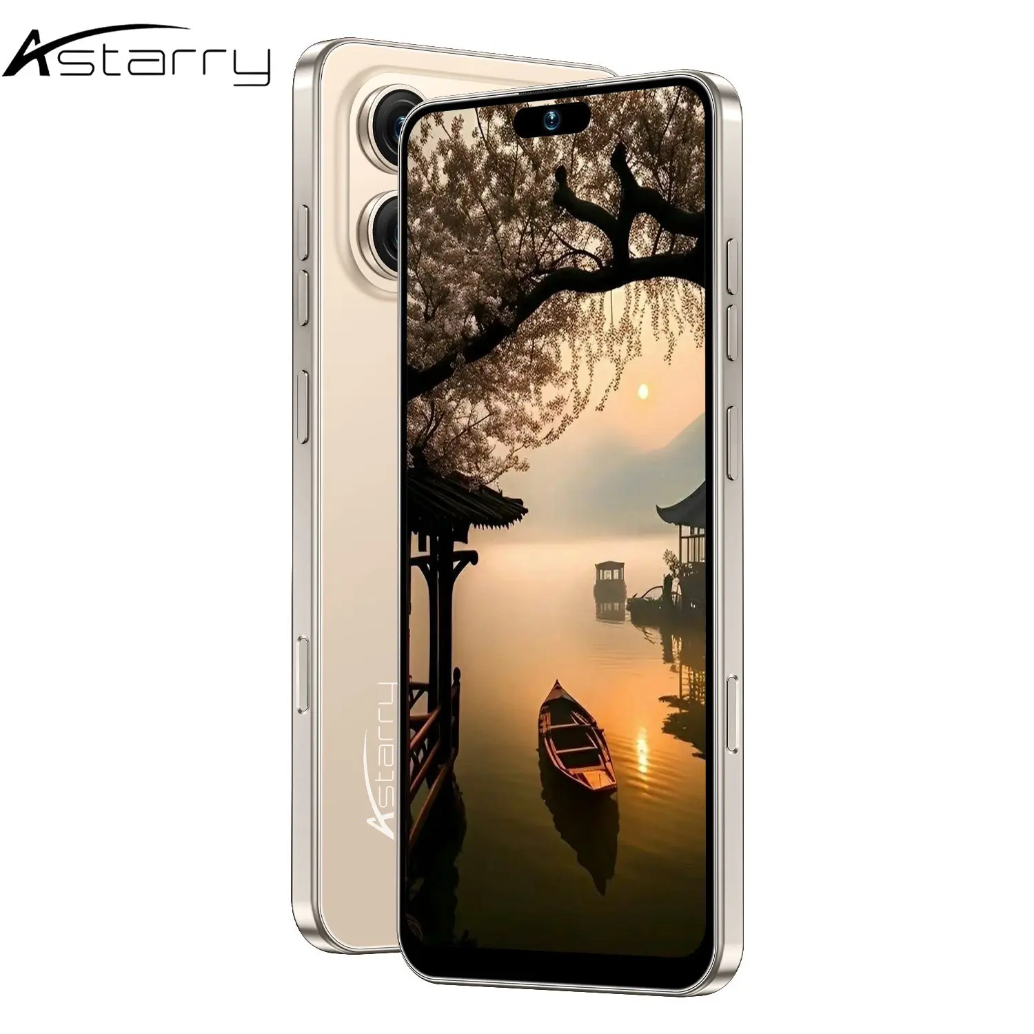 Astarry-17 Pro Max Smartphone  6.93-inch Display Touchscreen Phone  4G Full Netcom  Dual SIM Dual Standby  6GB RAM+64GB Storage  Android 12.0 System  5000mAh Large Battery  Octa-core Processor  16+20MP Camera Stylish Slim Mobile Phone