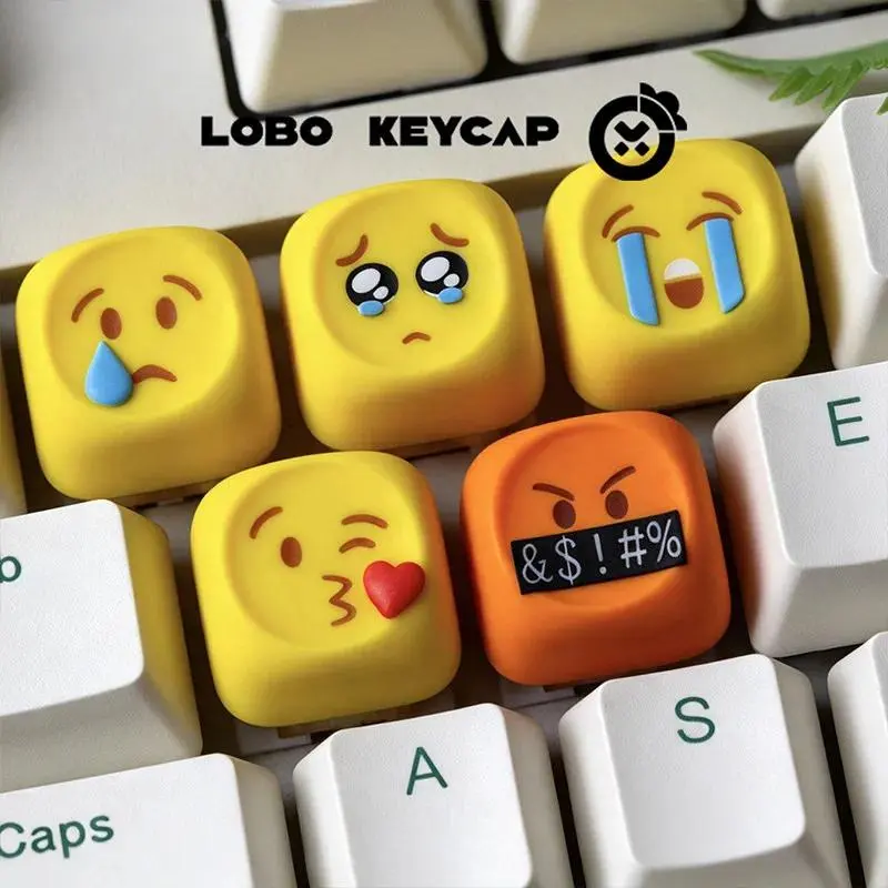 LOBO KEYCAP Funny Abstract Interesting Resin Replaceable Esc Wacky Keycap Custom For Mechanical Keyboard Diy Gaming Decoration