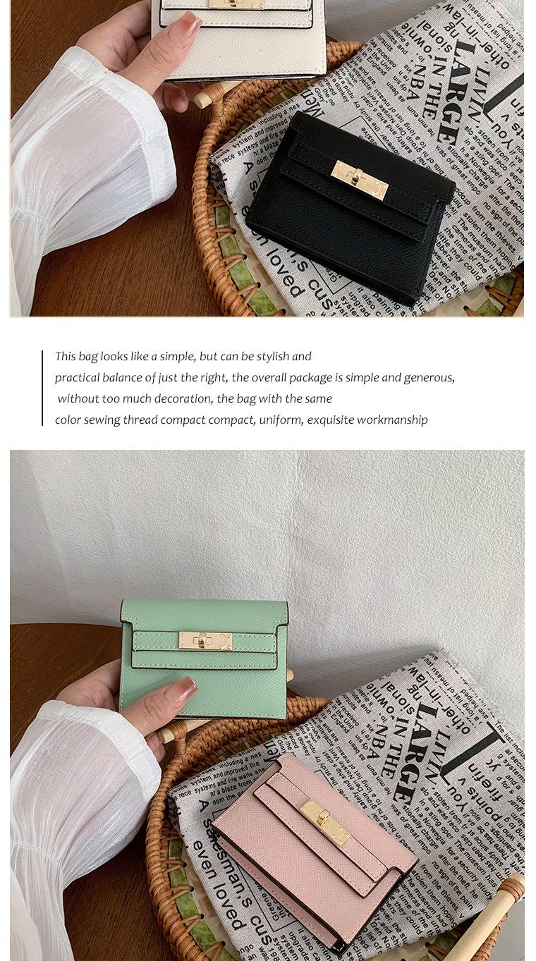 Ladies new compact Internet celebrity change purse multi-card premium organ card bag card clip