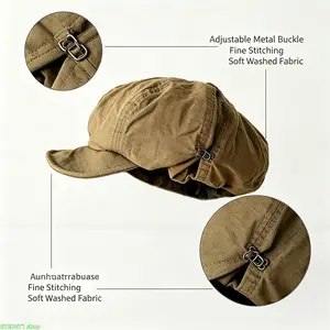 Ladies Fashion Hat, Retro Literary Artist Beret Cap, Soft Lightweight Painter Hat for Women Daily Stroll Cafe Hangout Weekend Travel Vintage Style Outfit Head Decor