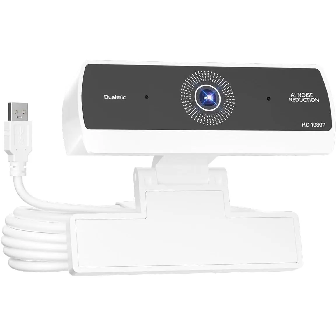 Webcam for PC, 1080P USB Plug-and-Play  Web Camera, HighDefinition Webcam for Desktop Laptop,Ideal for  Class, Video ConferenceLive Streaming & Gaming