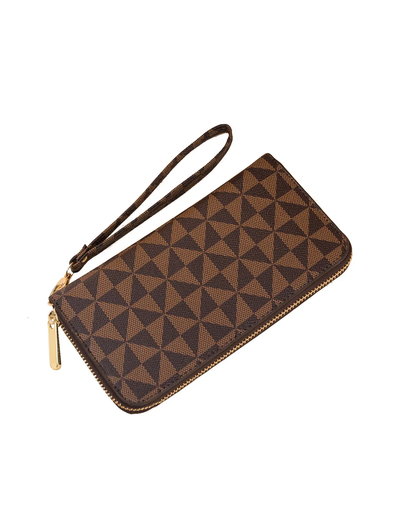 Women's Long Wallet with Print, Zipper Phone Bag, Multi-Functional Handheld Purse, Multiple Card Holder, Coin Pocket Design, Elegant Purse