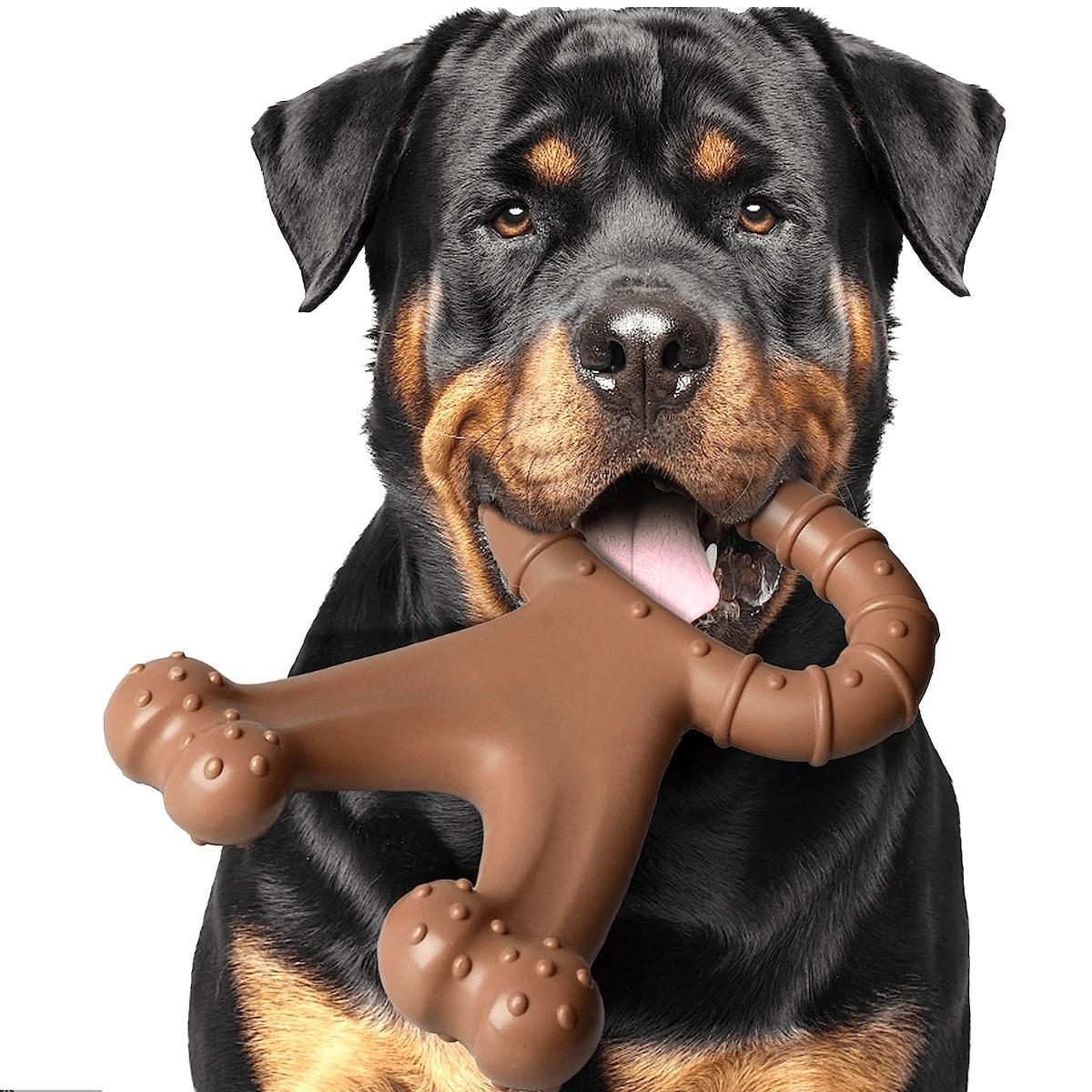Gift for Pets, Dog Chew Toy, Durable Chew, Beef Flavor Indestructible Teeth Cleaning Toy, Interactive Dog Toy, Suitable for Small, Medium, Large, Extra Large Dogs