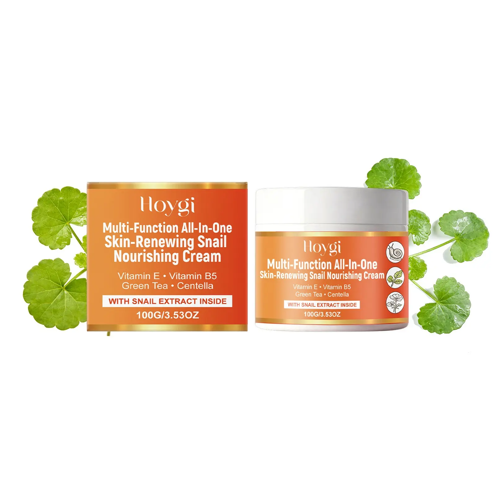Snail Moisturizing Cream, Enriched with Centella and Snail Essence, Gentle Nourishing Care for Facial Skin, Soft Hydrating Skincare Cream