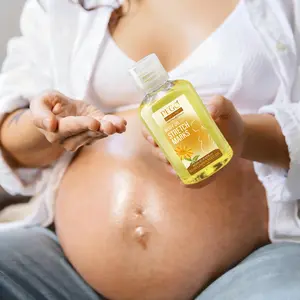 2 Bottles Pego Maternity Pregnancy Stretch Mark Repair Oil, Deep Moisturizing Body Lotion, Prevents & Reduces Stretch Marks, Suitable for All Skin Types