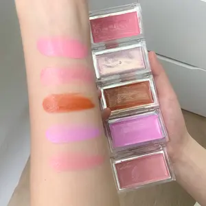 Creamy Texture Blush & Lipstick, 3-Second Natural Glow, Brush-Free, 5 Colors, Long-Lasting Hydrating Finish, Layerable for Natural Radiance