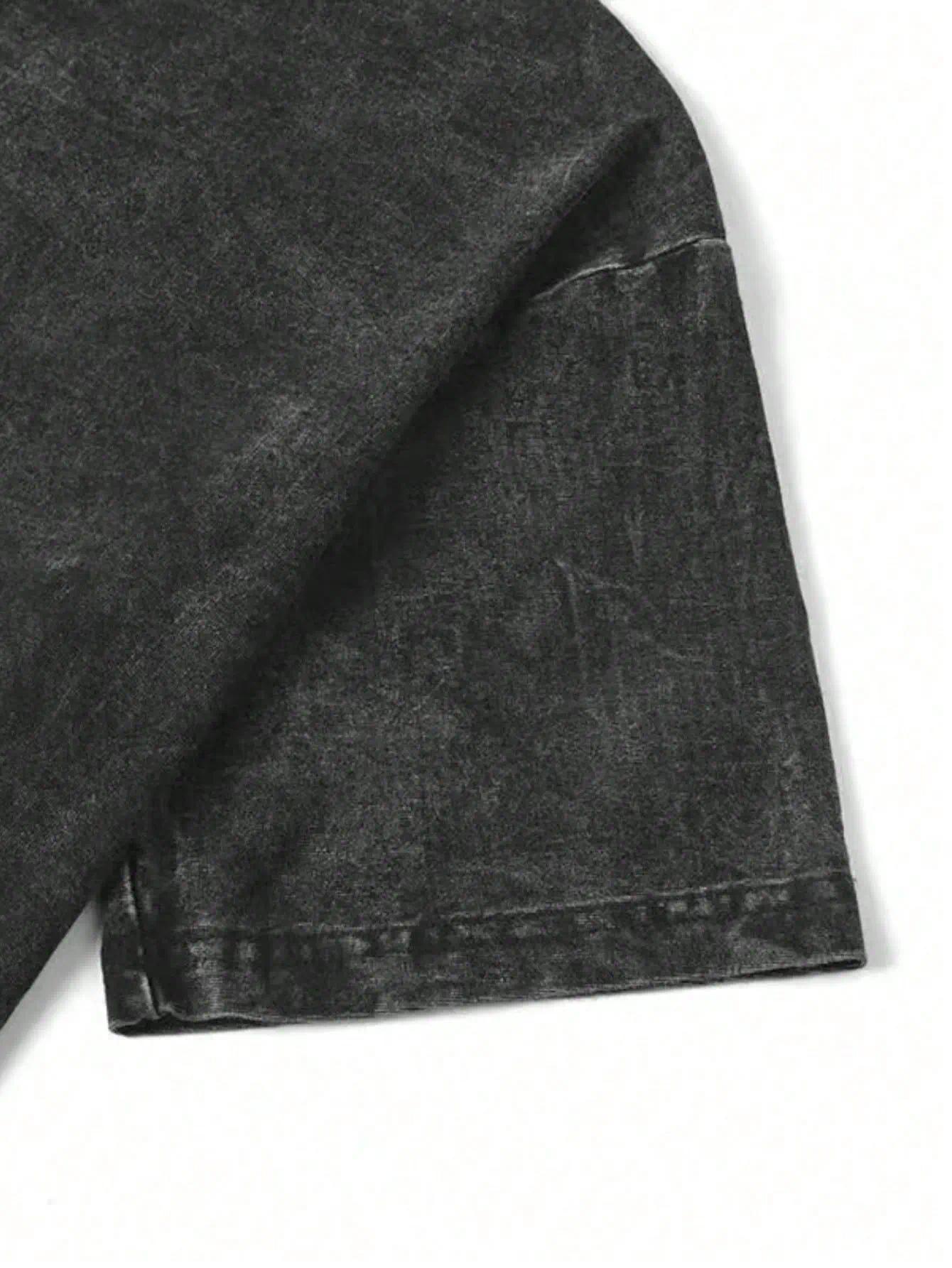 Jesus Loves You Oversized Tee – Washed Black Faithcore Shirt featuring Bold Bible Verse Graphic Back Print Spiritual Drop 2025 women's and men's tops TikTokShop Black Friday