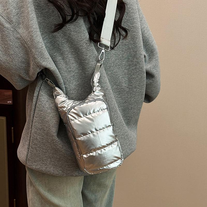 Shoulder Strap Water Bottle Carrier Bag Nylon Front Pocket Water Bottle Holder Down Portable Water Bottle Sling Bag Case Travel