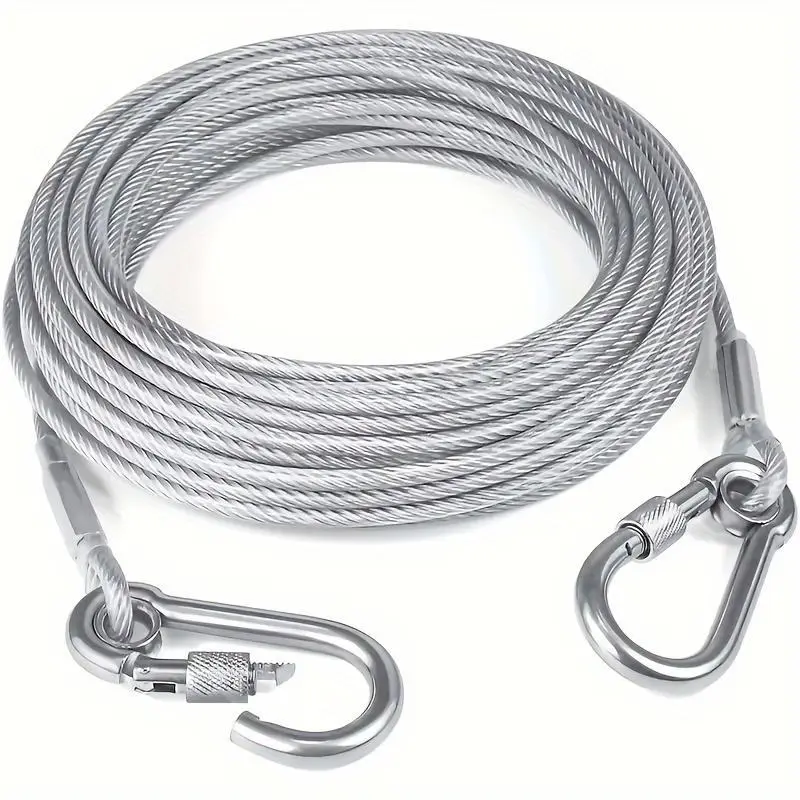 Plastic-coated galvanized steel wire rope Dog rope Traction rope Weiya rope Speaker safety rope Hanging rope Clothes rope Outdoor outdoor