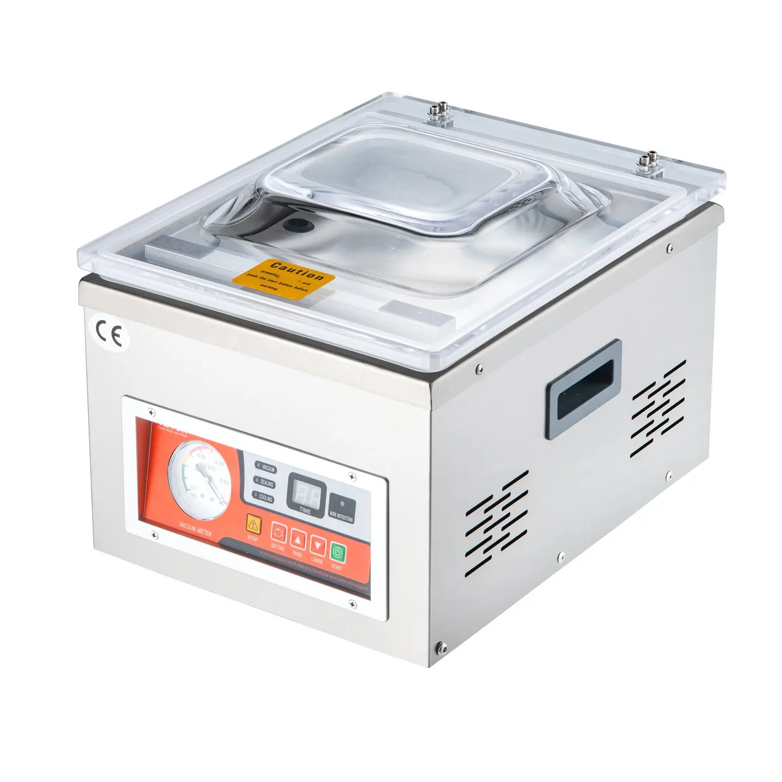 Chamber Vacuum Sealer DZ-260A, 6.5 M³/H Pump Rate, Automatic Sealing System, Professional Grade Kitchen Food Preservation Machine For Fresh Meat, Fruits, Vegetables, Snacks, And Bulk Packaging, 110V, Home And Commercial Use