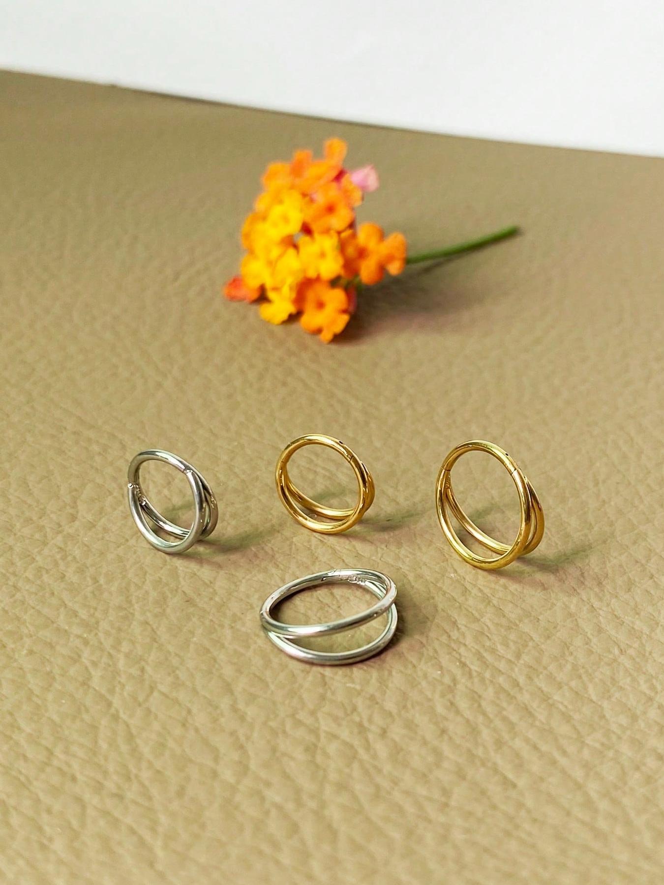 Stainless Steel Nose Ring, Lip and Ear Piercing Jewelry, Body Jewelry, Unisex Fashion Accessories, Available in Sizes 18g 20g 16g, 6mm 8mm 10mm