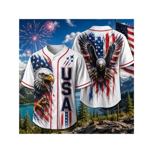 USA Unisex Baseball Jersey, Baseball Jersey, Unisex Jersey, American Flag Baseball Jersey, Independence Day Baseball Shirt, 4th Of July Shirt, Patriotic Game Day Gift