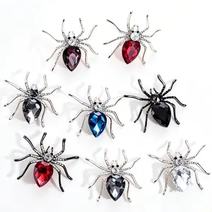 Baroque Luxury Spider Design Brooch for Men and Women Jewelry Accessories Pins Holiday Party Couple Decoration Gifts