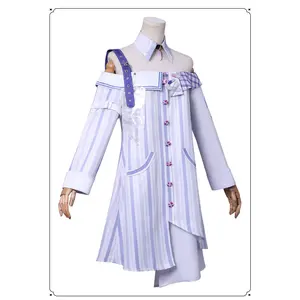 Game Infinity Nikki Cosplay Costume for Women Wig Lolita Blue Dress Full Set Kawaii Girls Sweet Outfit Halloween