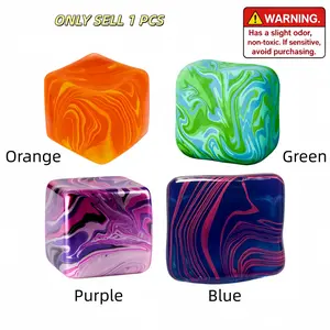 Cube-Shaped Maltose Squeeze Toy, Soft Touch Stress Ball, Hand Strength Training, Party Gift, Birthday Present, Filler for Gift Bags
