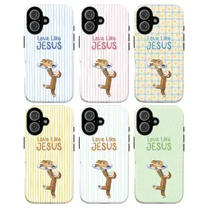 "Curious George" Series Phone Cases — Combining the cute monkey design with the "Love Like Jesus" Christian theme — Compatible with iPhone 11–17 Pro Max/Plus and Samsung Galaxy S23–25 series.