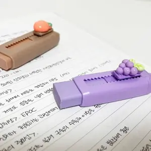2-Pack Push-Pull Erasers, Cute Slide Design, Student-Exclusive Extendable Eraser, Clean and Low Dust, Ideal for Office, Back-To-School Gift