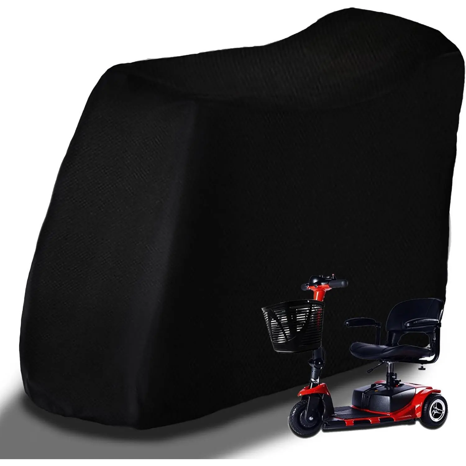420D Waterproof Wheelchair Cover for Storage, Mobility Scooter Storage Cover, Mobility Scooter Accessories for All-Weather Outdoor Protection Dust Cover, 55" x 26" x 36"