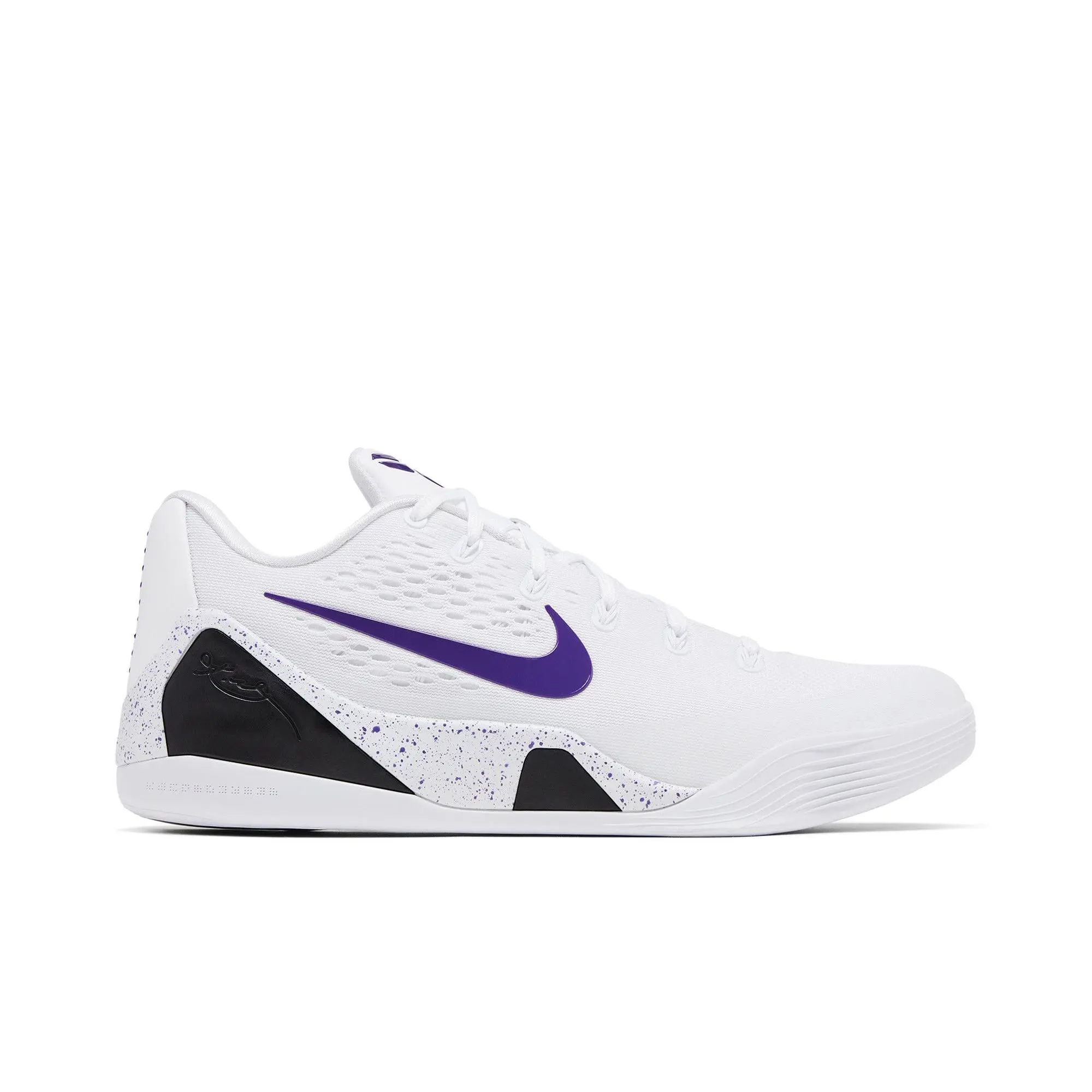 Nike Kobe 9 EM Protro TB 'Lakers Home' Unisex Synthetic Basketball Shoes - White,Court Purple - Style Code IH1401-100
